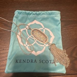 Kendra Scott - filigree Rayne Necklace. Gold and rose gold